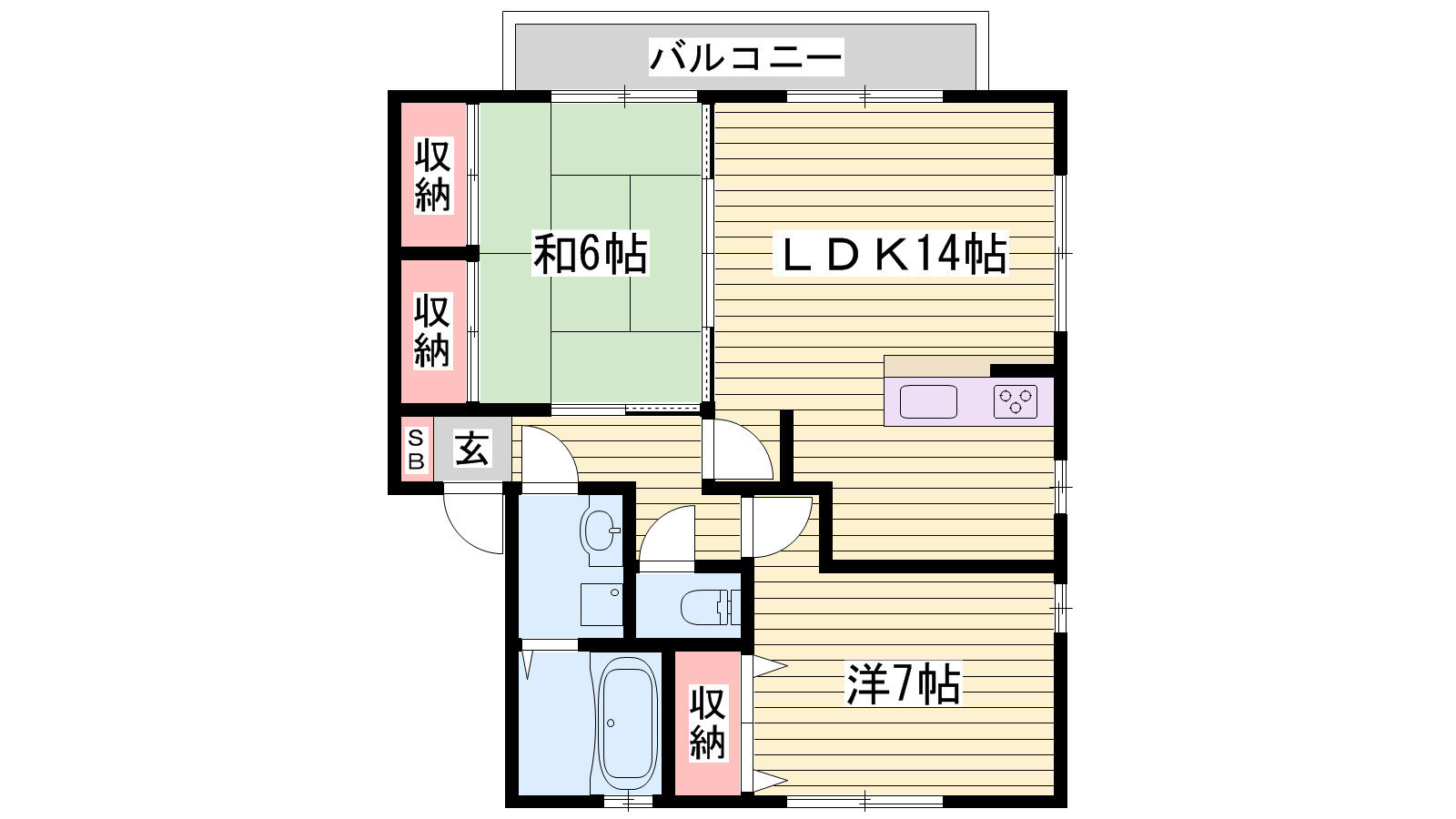 ローテローゼ自由が丘の間取り
