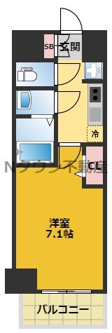 【間取り】 | プレサンス久屋大通公園セラフィ | 間取りです。