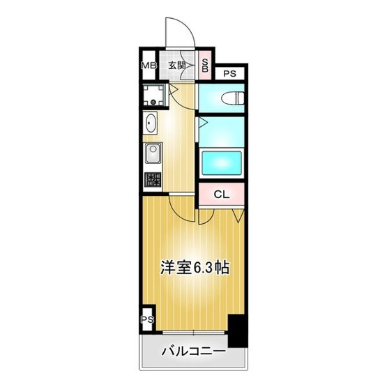 【間取り】 | プレサンス大須観音駅前サクシード