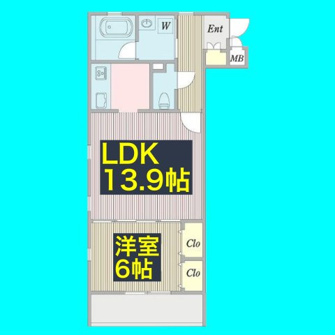 ピースアウル黒川の間取り