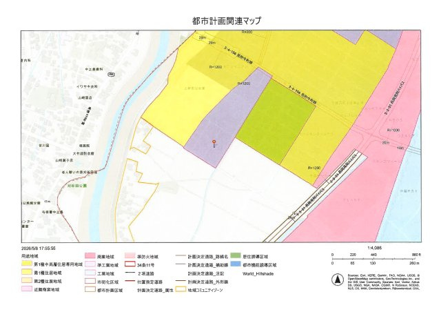 見附市上新田町　売土地の区画図