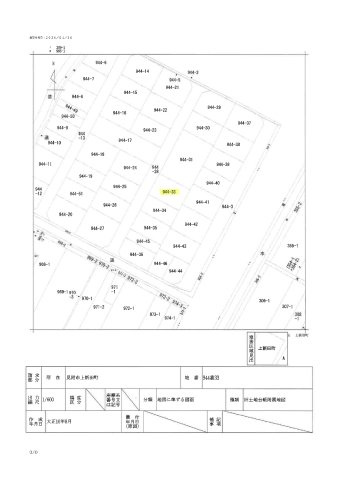 見附市上新田町　売土地の土地図