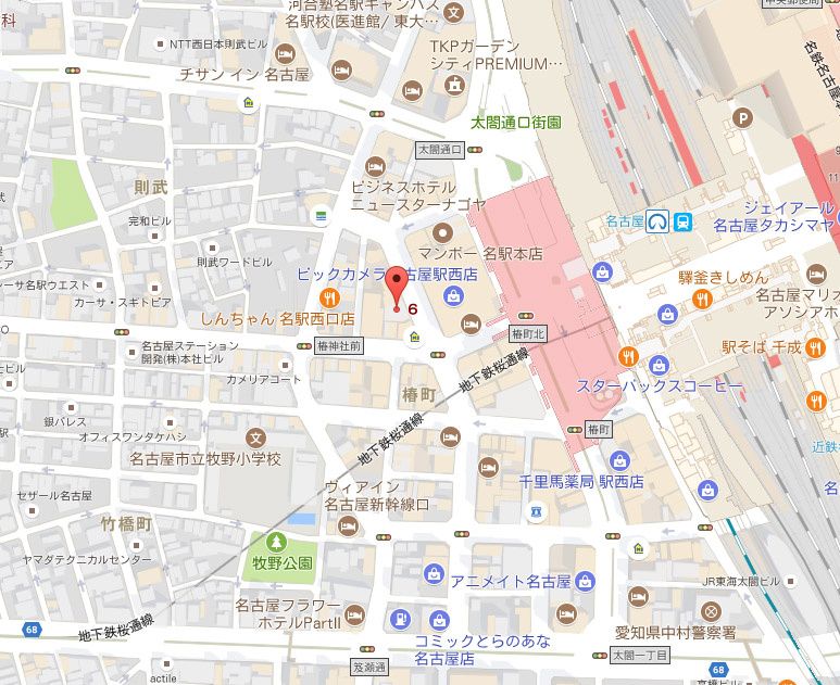 ＷＥＳＴ　ＮＡＧＯＹＡ５６の地図