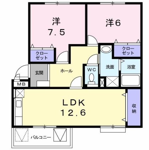メゾンド本城Ａの間取り