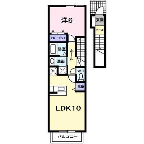 ランドコア木屋瀬の間取り
