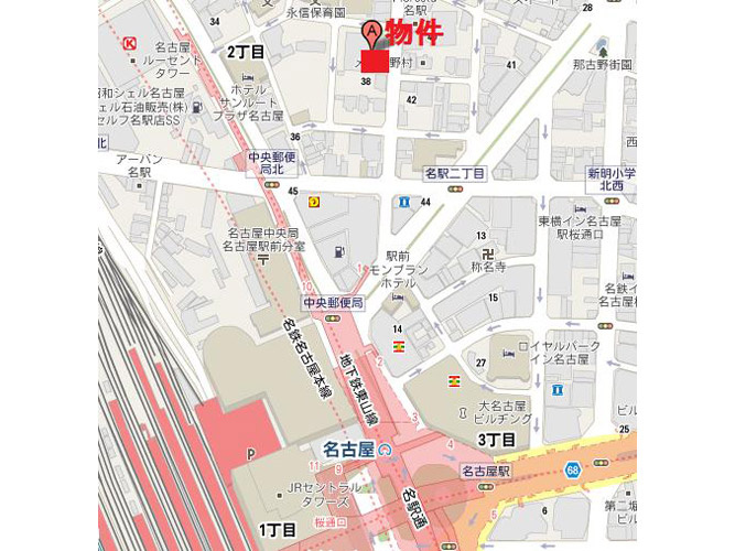 オーキッドビルの地図