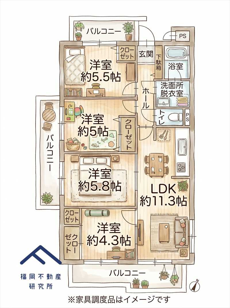 老司エクセル15の間取り