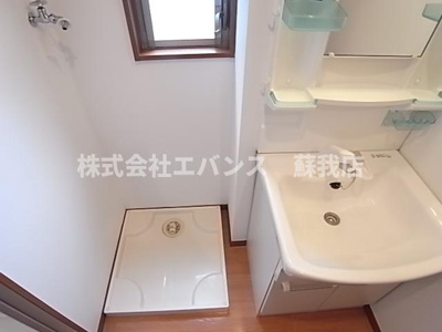 【洗面所】 | グランデュールSOGA | 広い洗面スペース
