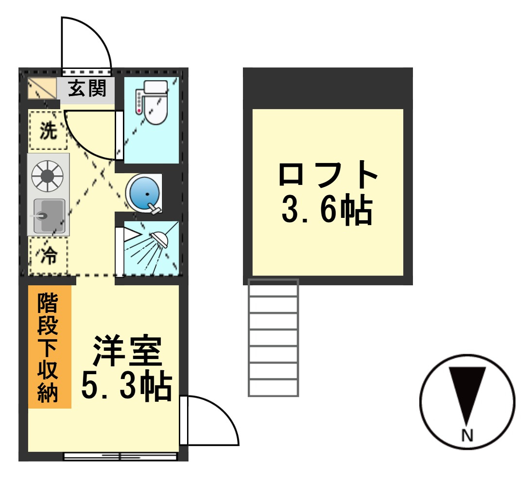 アルブル小岩の間取り