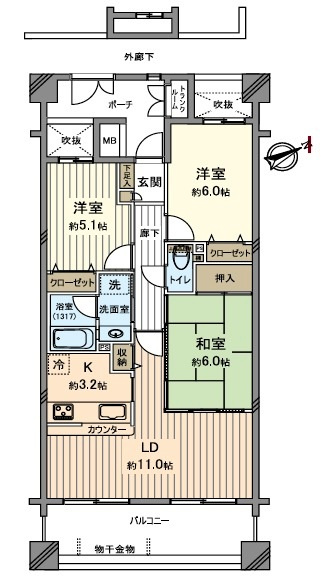 ヴィルヌーブ新所沢