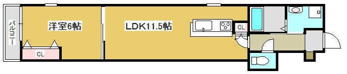 コティ姫路の間取り