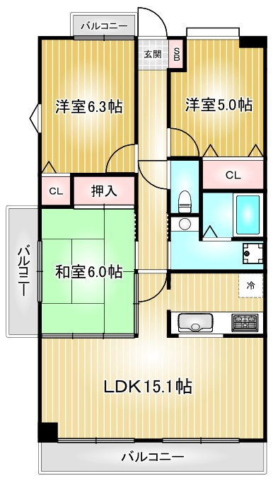 ファーニス白壁｜名古屋市の賃貸ならMy賃貸の間取り|ファーニス白壁