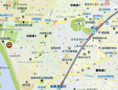 【地図】 | メルラス和泉多摩川