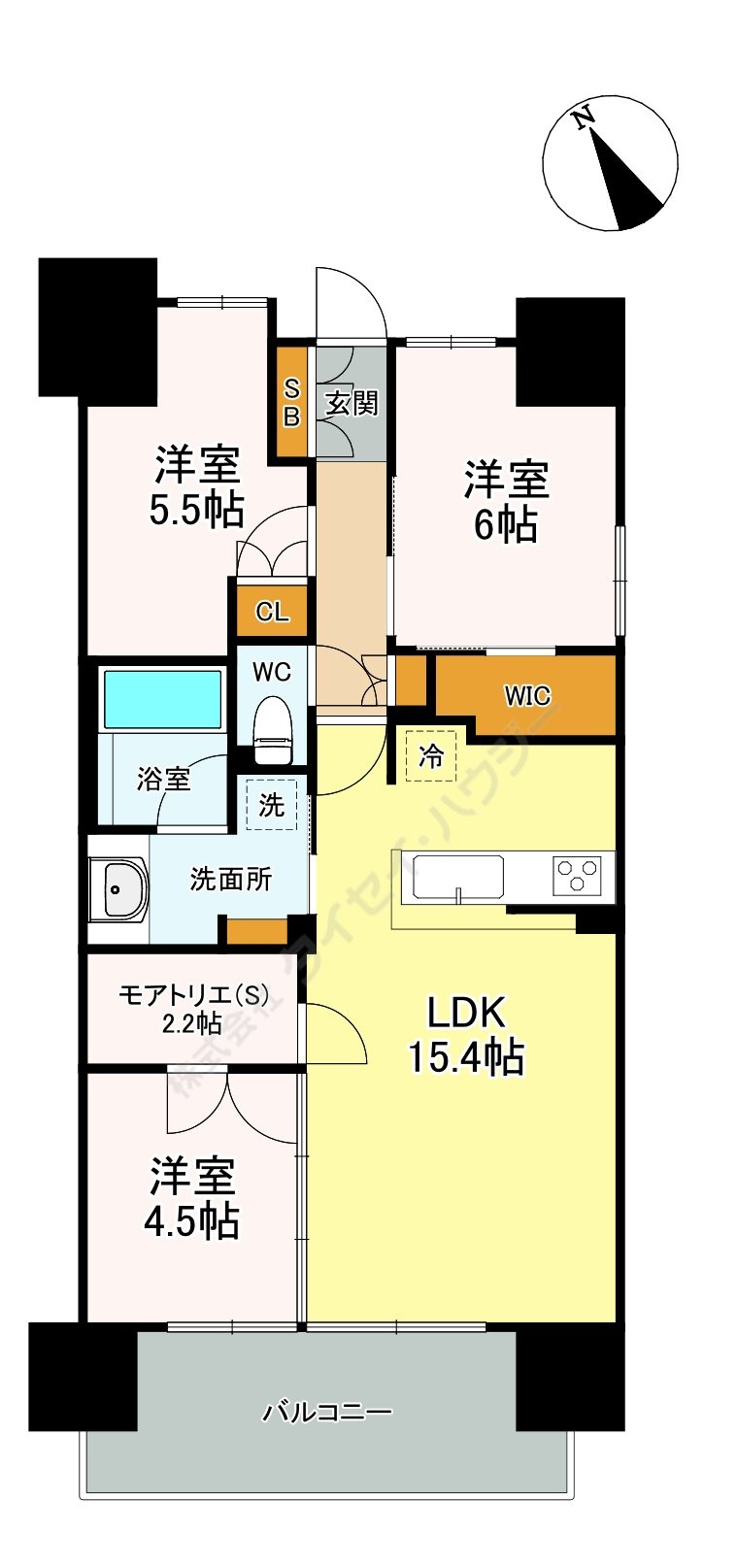 セントガーデン海老名Ⅰ街区の間取り