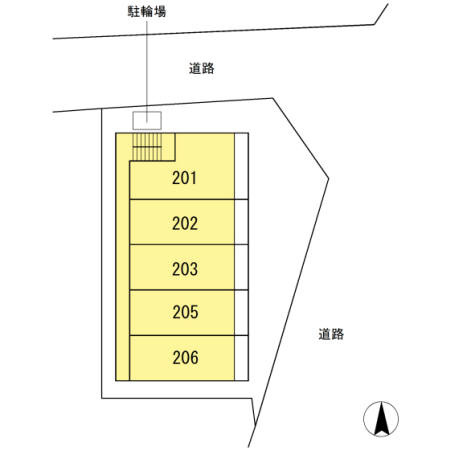 ペガサス西国分寺の区画図