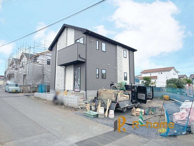 ひたちなか市市毛4期　新築戸建て　1号棟の外観|ご予約を頂ければ、『平日』はもちろん『早朝』や『夜間』もご見学可能です♪お気軽にお申し付けください♪