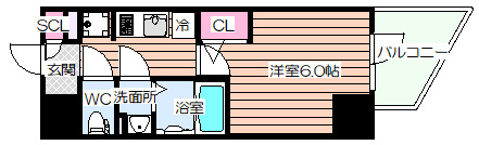 【間取り】 | エスリードレジデンス大阪福島サウスフラッツ