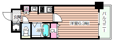 【間取り】 | プレサンスセンターコア大阪