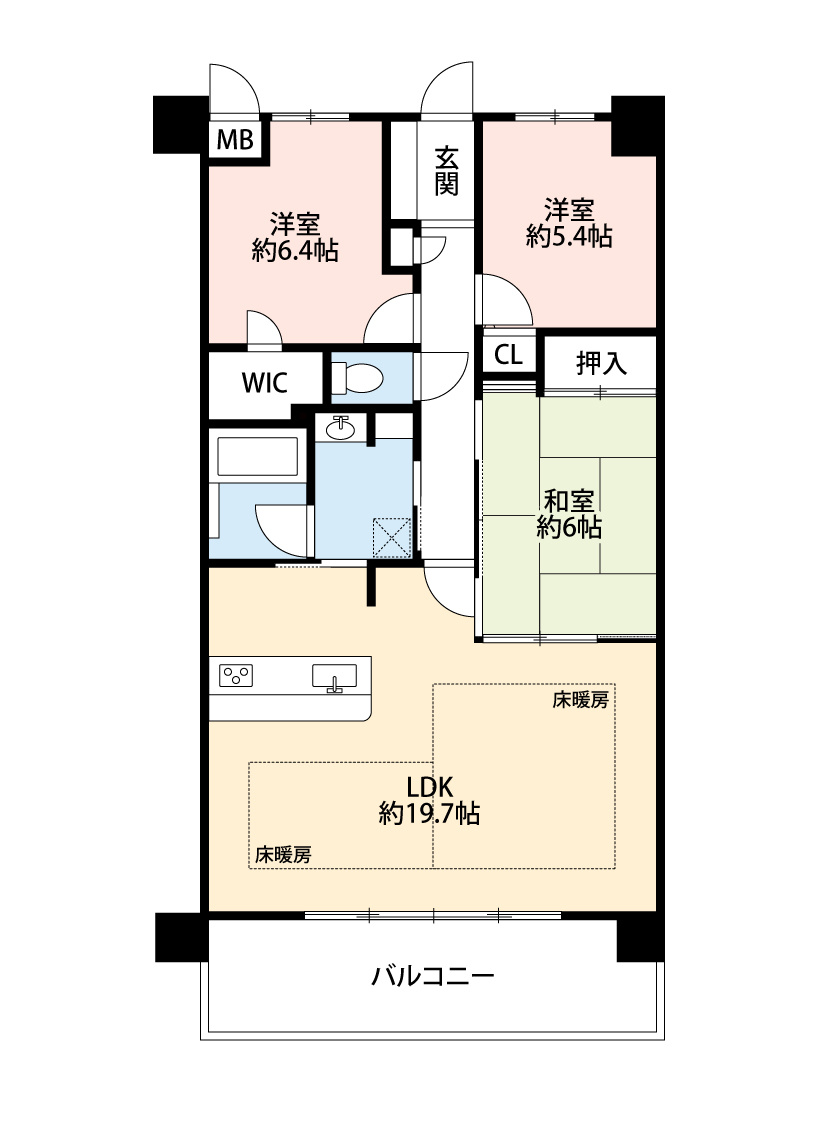 アルファステイツ垂水高丸の間取り|間取り図
