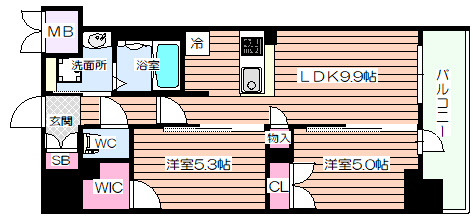 【間取り】 | セイシア大拓26