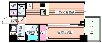 【間取り】 | S-RESIDENCE福島diverse