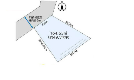 中郡大磯町石神台1丁目　中古戸建の区画図
