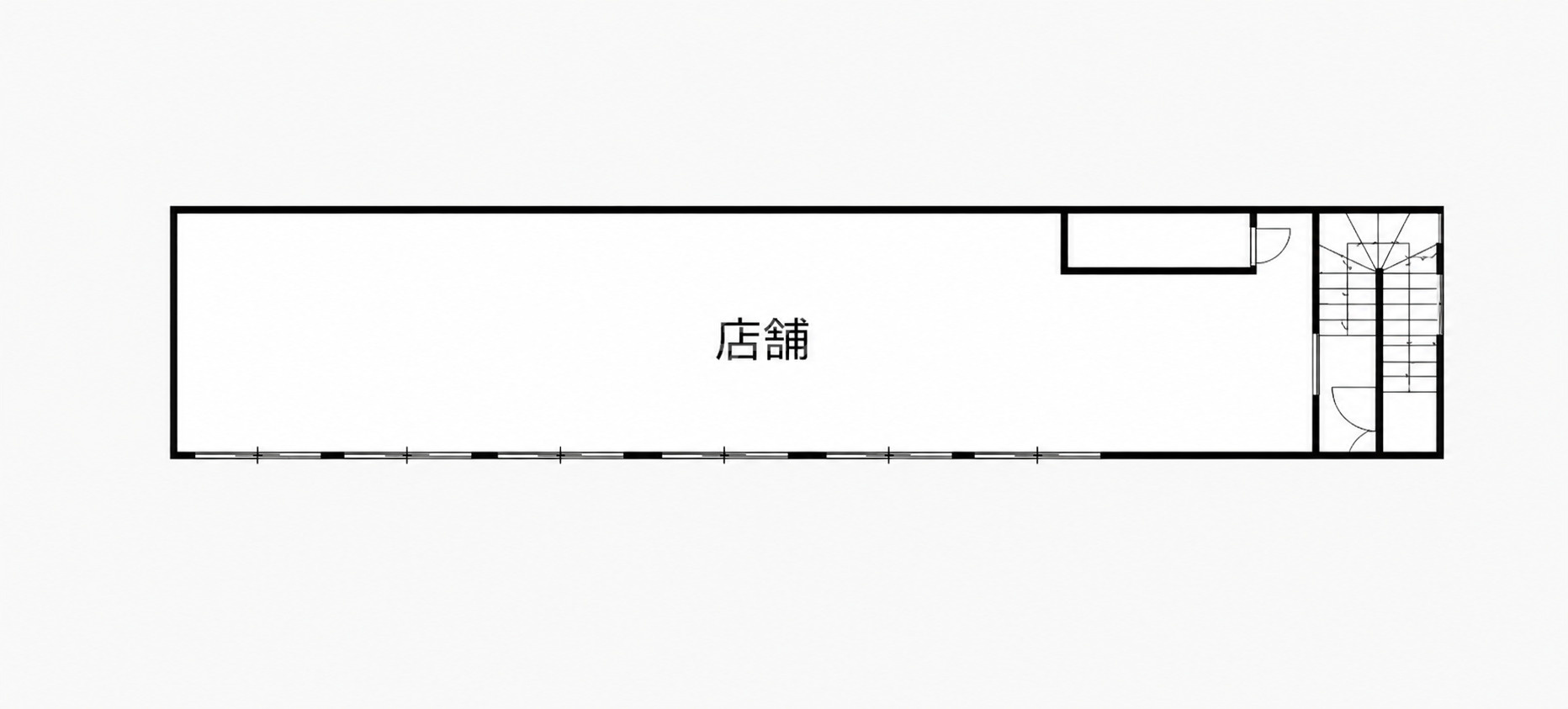 東住吉区東田辺３丁目貸店舗・事務所の間取り