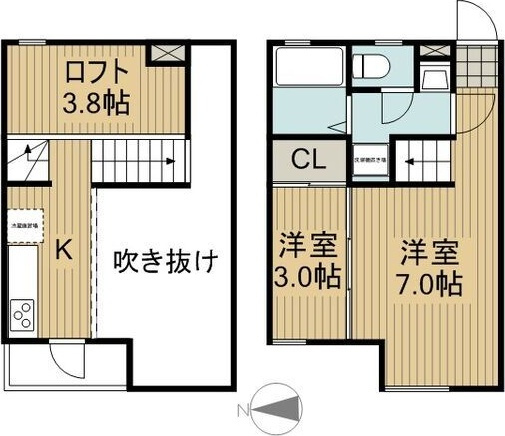 サンアリーナ北頭の間取り