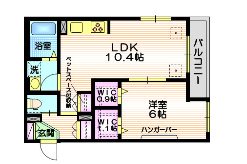 ヘーベルメゾン目黒本町Centralの間取り|★角部屋２面採光★