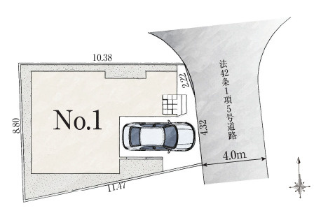 練馬区高松2丁目　生活快適エリア　吹抜け20帖LDK　限定1棟の区画図