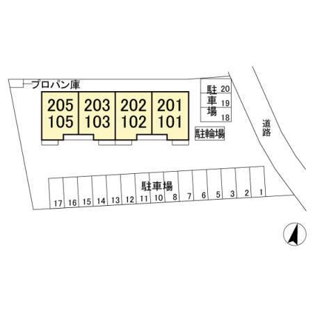パストラル横山の区画図|他社様掲載物件もまとめてご紹介、ご案内可能です(^^)/