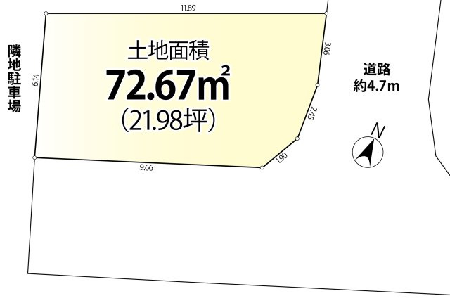 【区画図】 | 板橋区成増4丁目　新築戸建 | 徒歩30秒にスーパー（マルエツ）あり