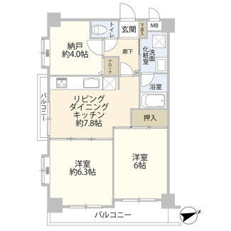 【間取り】 | パロス三鷹