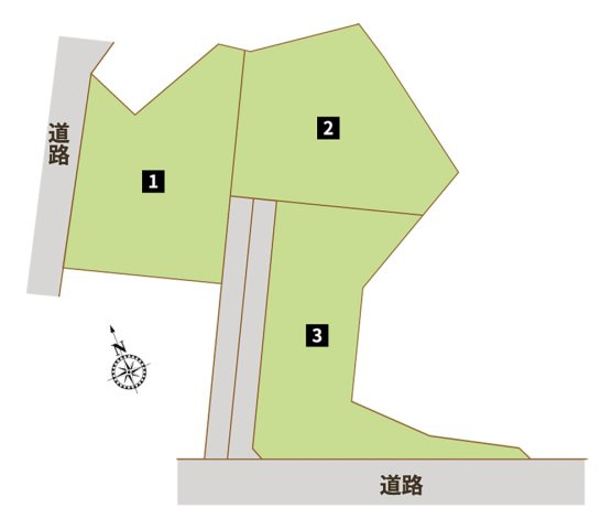 【深谷市長在家　全体区画図】