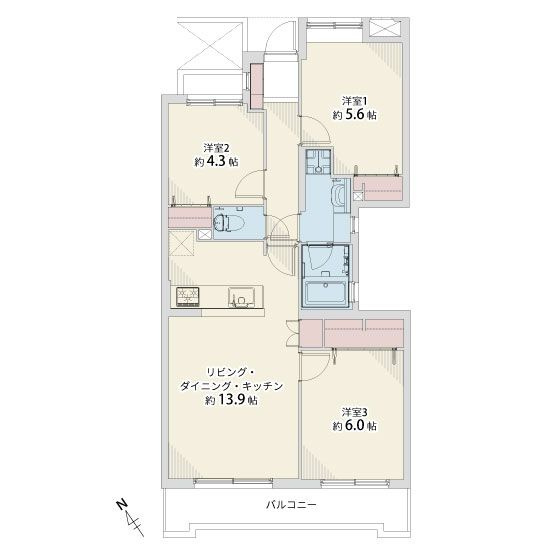 【間取り】 | 東峰マンション香住ヶ丘☆仲介手数料無料☆