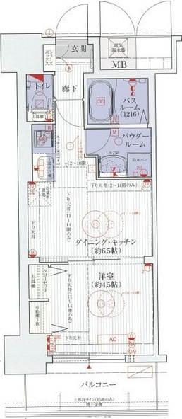 エステムコート三宮駅前IIアデシオンの間取り