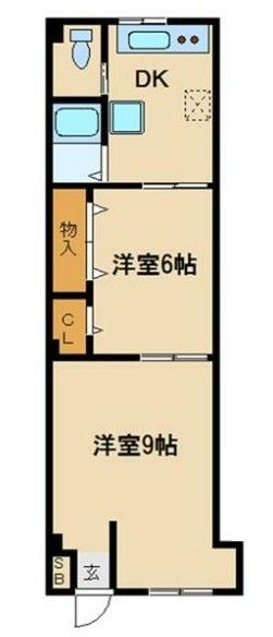 三浦ビルの間取り|間取りです。