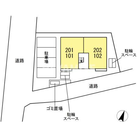 プードリエ本町の区画図