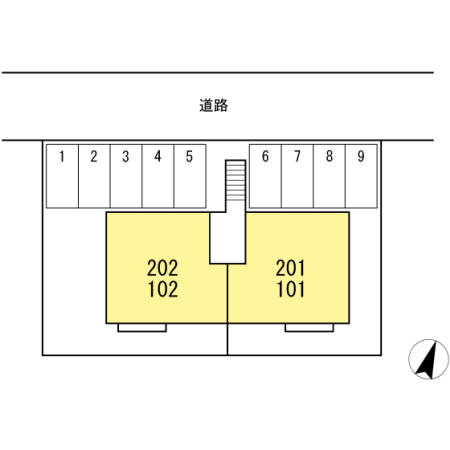 セジュール久山台の区画図