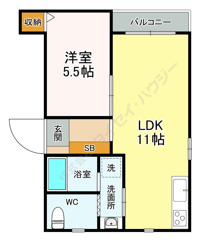 フルール仙台南の間取り