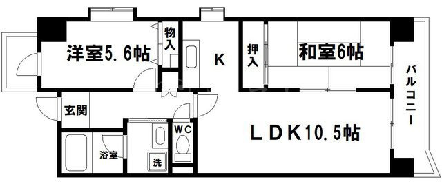 グレイスコート上本町の間取り