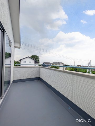 【バルコニー】 | リーブルガーデン.S前橋市富士見町第12時沢ー③ | 開放的なスカイバルコニー♪