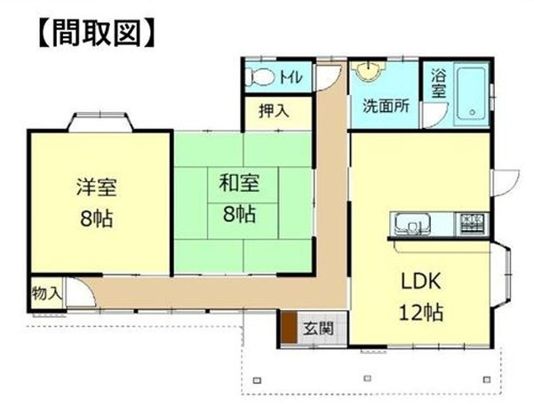 太田市鳥山上町　中古住宅の間取り
