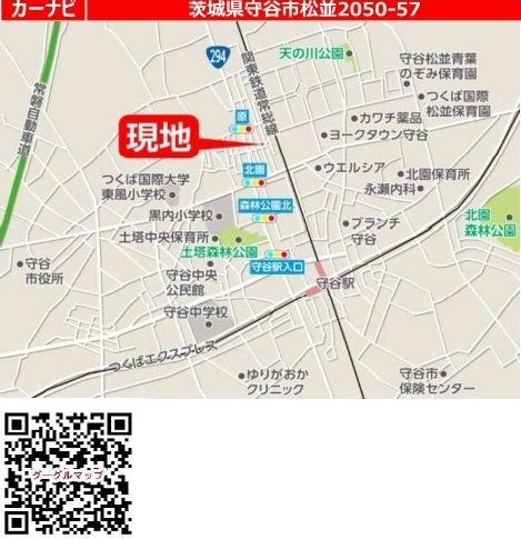 守谷市松並　5期　売地の地図