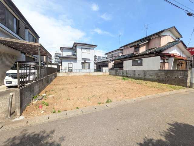 守谷市松並　5期　売地の前面道路含む現地写真