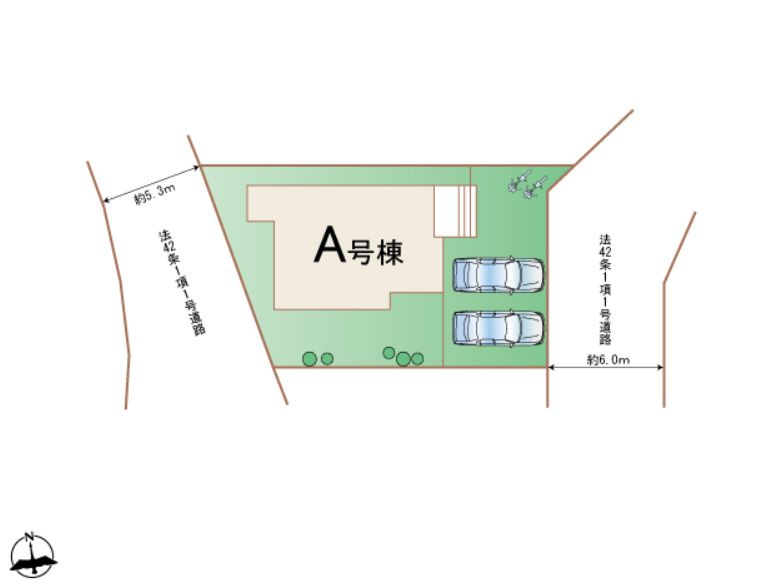 ハートフルタウン 高崎市石原町新築の区画図
