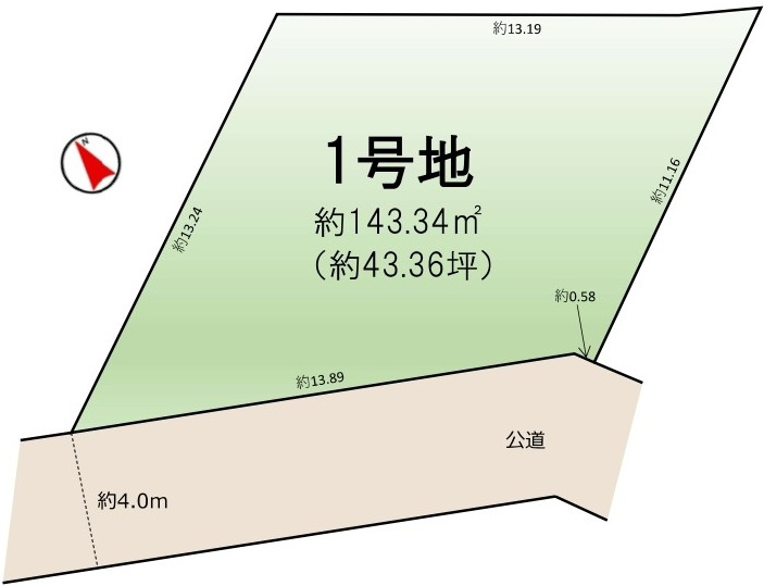 守谷市松並青葉　1期　売地の土地図