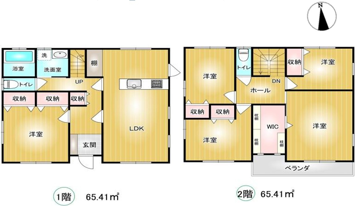 大泉町大字吉田　中古住宅の間取り