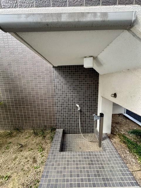 アルファステイツ高崎駅東のその他|敷地内にはペットの足洗い場を設置しました。2026年4月撮影