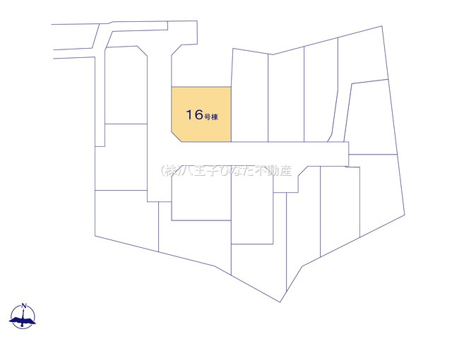『八王子市新築戸建て』八王子市石川町3238【仲介手数料無料】の区画図|～仲介手数料無料☆八王子ひなた不動産～八王子市石川町　新築戸建て